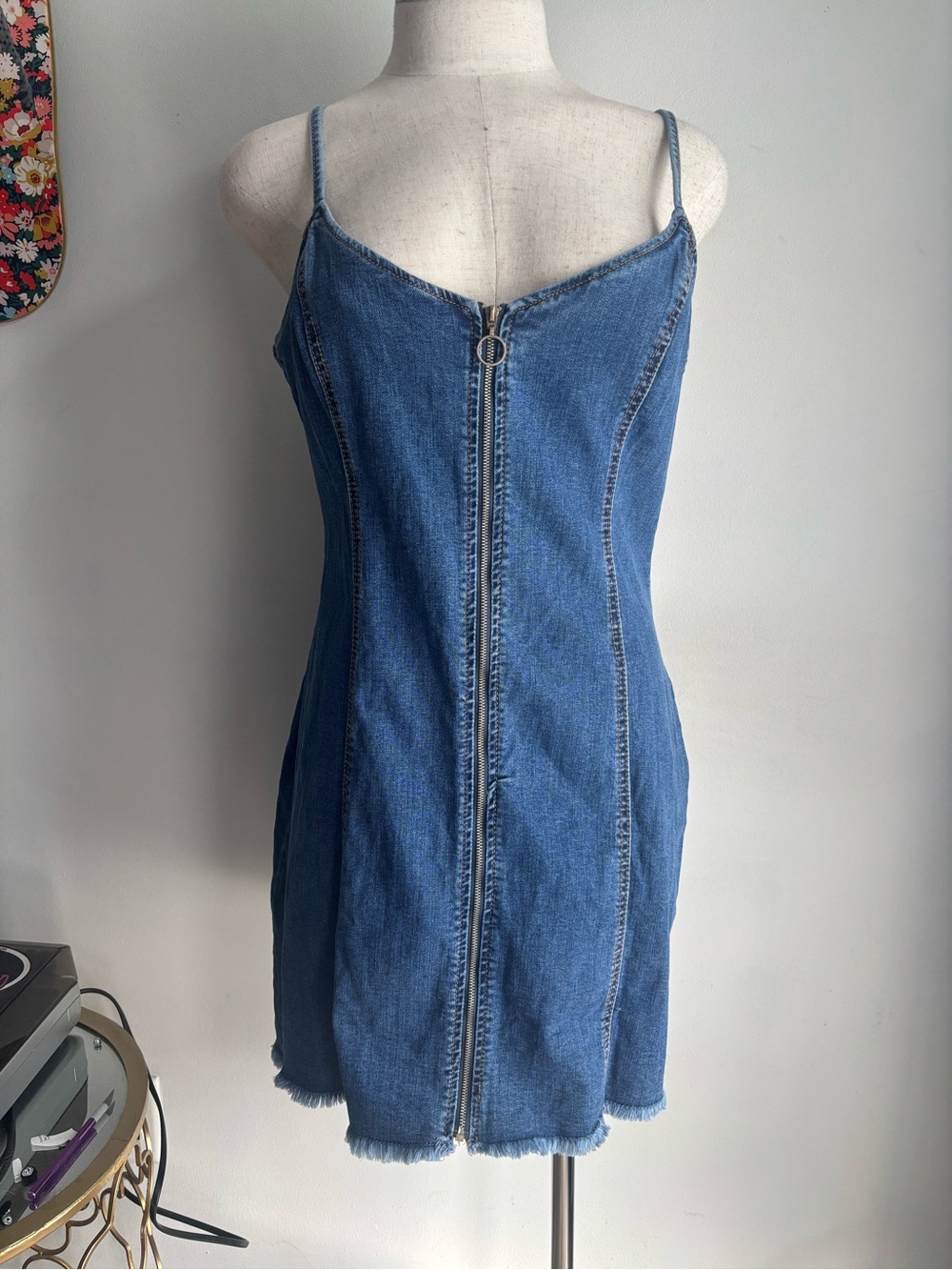 Adam Levine Collection Blue Denim Dress